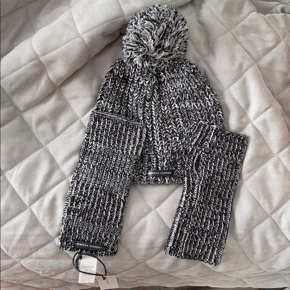 Rebecca Minkoff beanie and gloves
